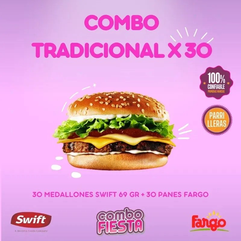 Combo Tradicional x 30 un Swift