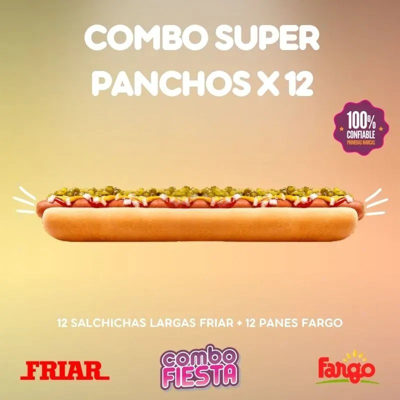 Combo Super Panchos x 12 Friar