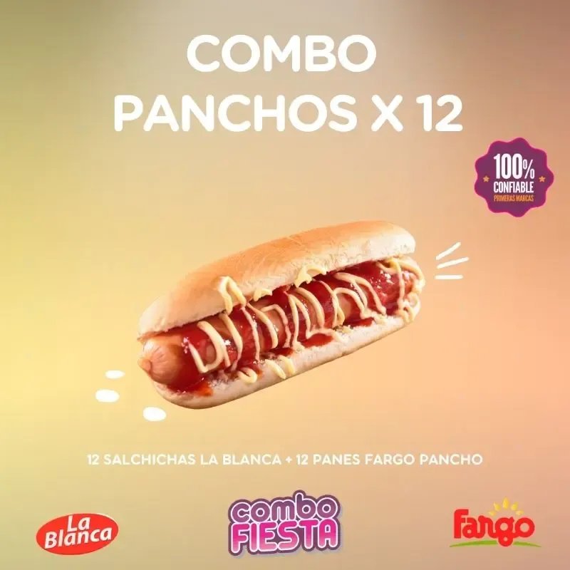Combo Pancho x 12 un La Blanca